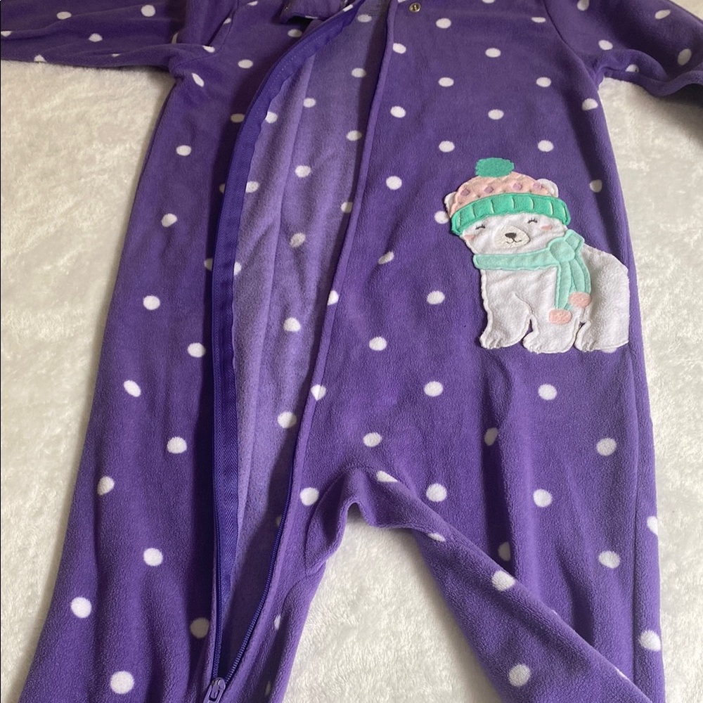 Carter’s Purple Polka Dot Toddler Girl’s Onesie Size 5T - Picture 6 of 10
